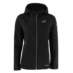 Buffalo Bills Cutter & Buck Women's Evoke Eco Softshell Recycled Full-Zip Hoodie Jacket - Black - NFL