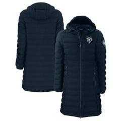Chicago Bears Cutter & Buck Women's Mission Ridge Repreve Eco Insulated Full-Zip Hoodie Long Puffer Jacket - Navy - NFL