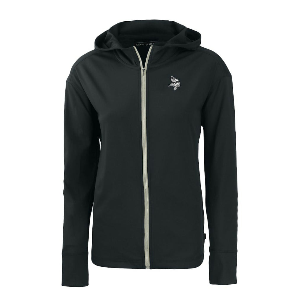 Minnesota Vikings Cutter & Buck Women's Daybreak Eco Recycled Full-Zip Hoodie - Black - NFL