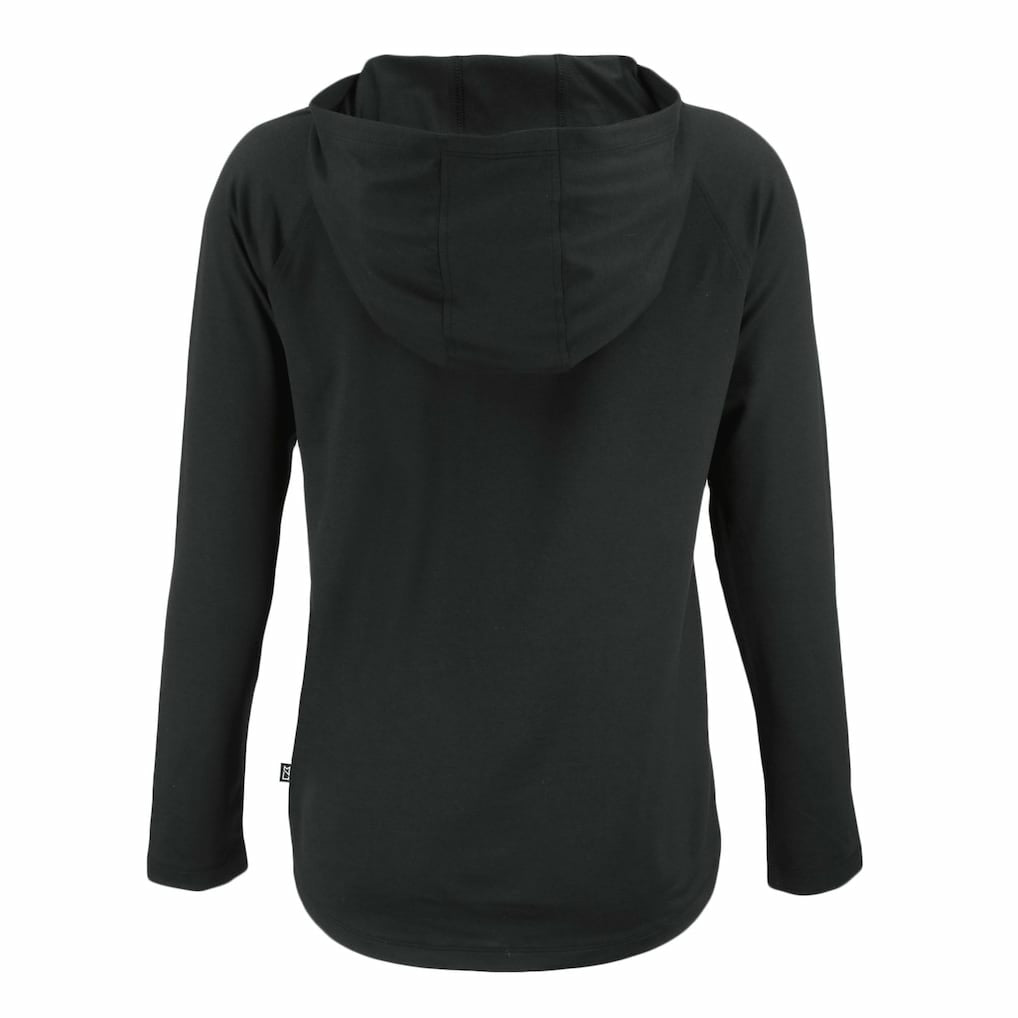 Minnesota Vikings Cutter & Buck Women's Coastline Epic Comfort Eco Recycled Long Sleeve Hoodie T-Shirt - Black - NFL