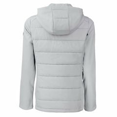 San Francisco 49ers Cutter & Buck Women's Evoke Hybrid Eco Softshell Recycled Full-Zip Hoodie Jacket - Gray - NFL