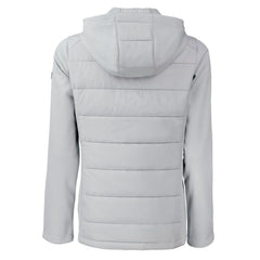 Minnesota Vikings Cutter & Buck Women's Evoke Hybrid Eco Softshell Recycled Full-Zip Hoodie Jacket - Gray - NFL