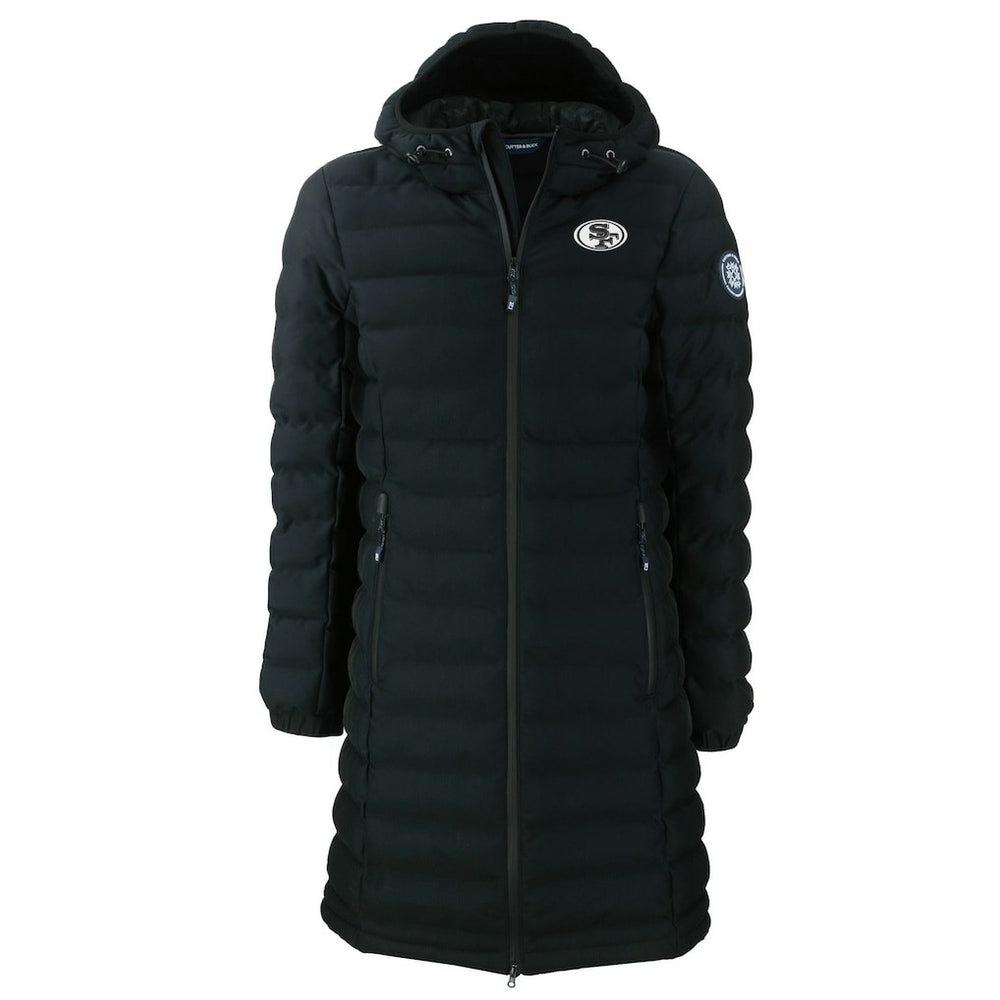 San Francisco 49ers Cutter & Buck Women's Mission Ridge Repreve Eco Insulated Full-Zip Hoodie Long Puffer Jacket - Black - NFL