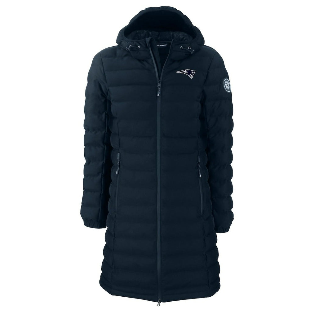 New England Patriots Cutter & Buck Women's Mission Ridge Repreve Eco Insulated Full-Zip Hoodie Long Puffer Jacket - Navy - NFL