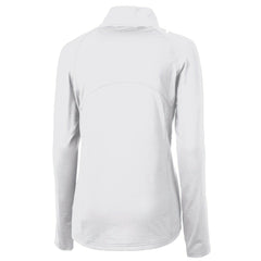 Seattle Seahawks Cutter & Buck Women's Adapt Eco Knit Stretch Recycled Raglan Half-Zip Top - White - NFL