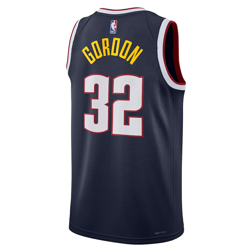 Nike Aaron Gordon Denver Nuggets Unisex Swingman Replica Jersey Icon Editi- Navy