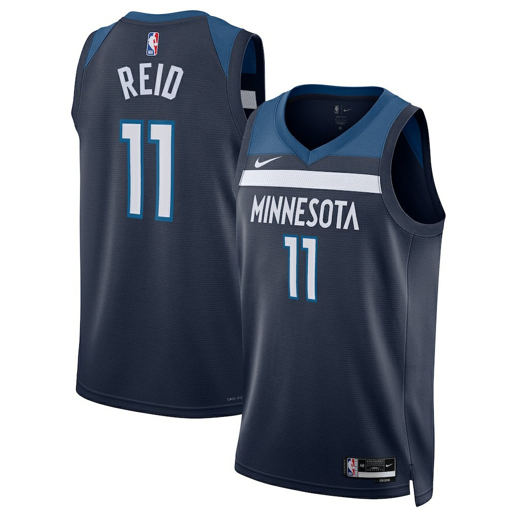 Nike Naz Reid Minnesota Timberwolves Unisex Swingman Replica Jersey Icon Edition Navy