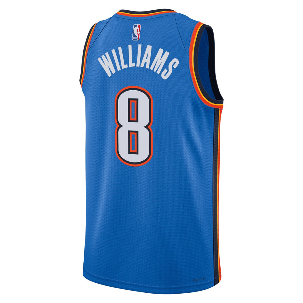 Nike Jalen Williams Oklahoma City Thunder Unisex Swingman Replica Jersey Icon Edition Blue