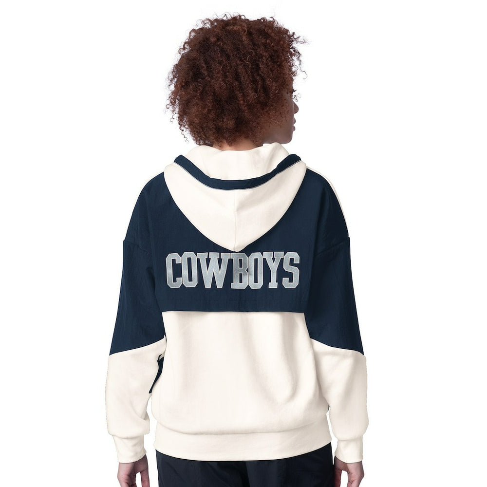 Dallas Cowboys Starter Women's Scrimmage Full-Zip Hoodie - White - NFL