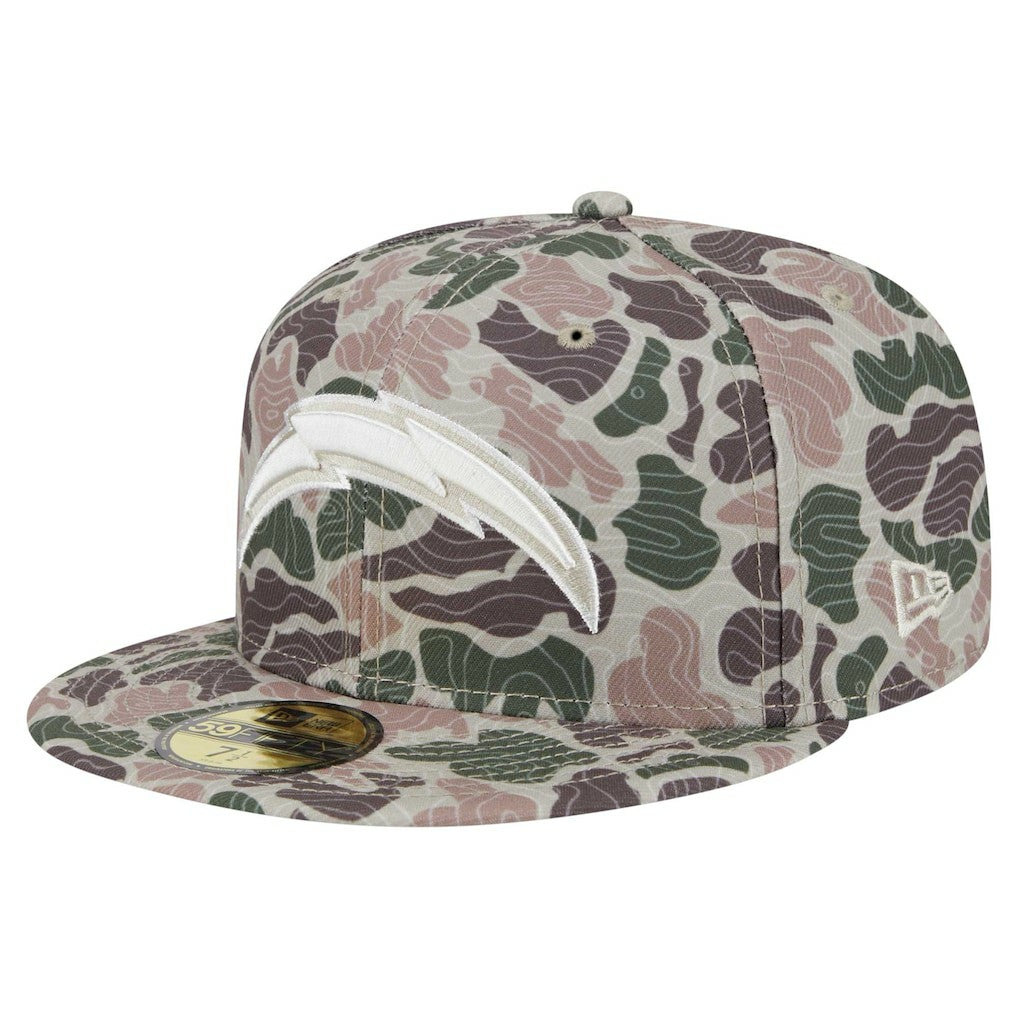 Los Angeles Chargers New Era Geo Camo 59FIFTY Fitted Hat - NFL