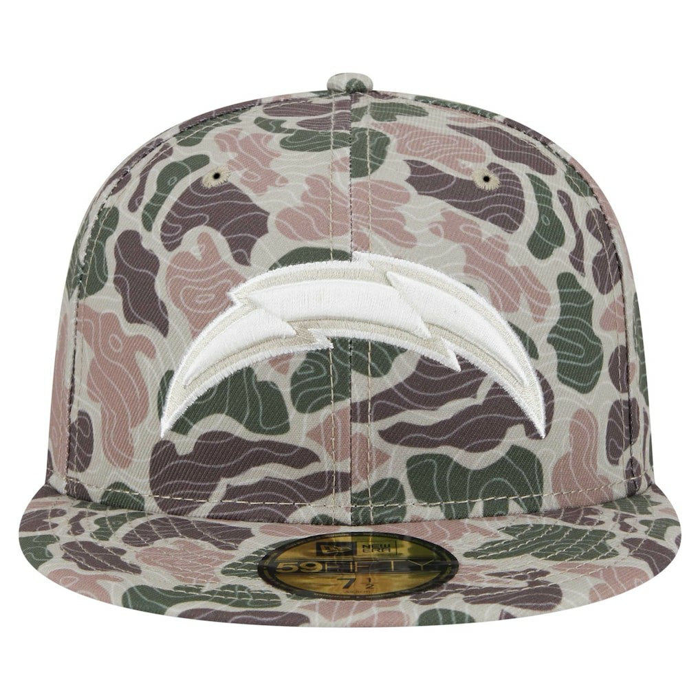 Los Angeles Chargers New Era Geo Camo 59FIFTY Fitted Hat - NFL