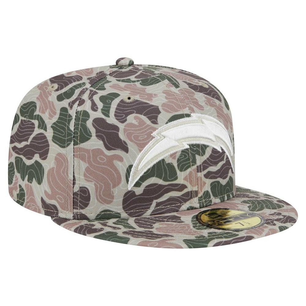 Los Angeles Chargers New Era Geo Camo 59FIFTY Fitted Hat - NFL