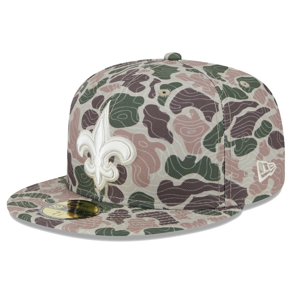 New Orleans Saints New Era Geo Camo 59FIFTY Fitted Hat - NFL