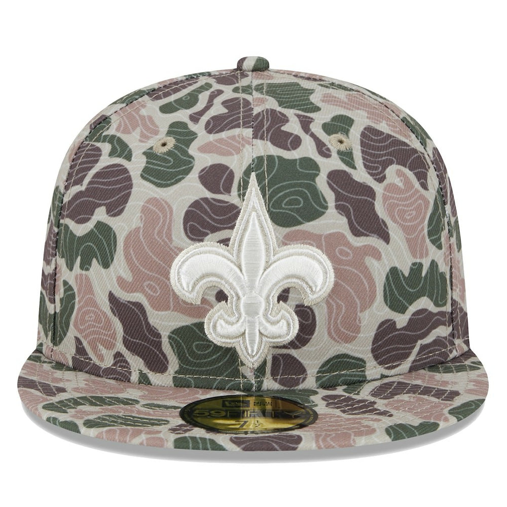 New Orleans Saints New Era Geo Camo 59FIFTY Fitted Hat - NFL