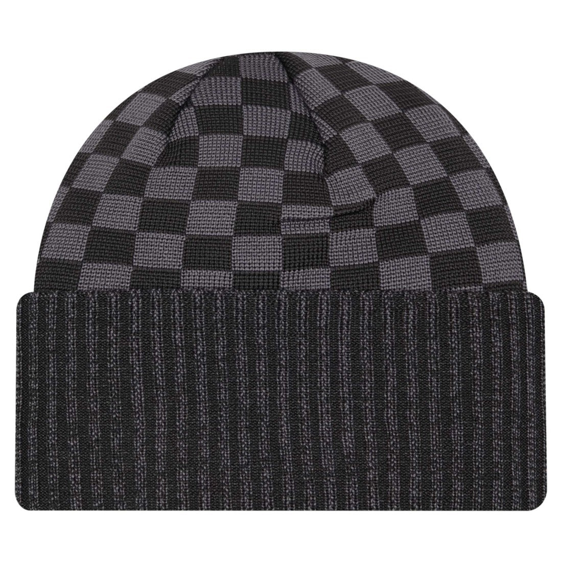 New York Jets New Era Checkered Cuffed Knit Hat - Black - NFL
