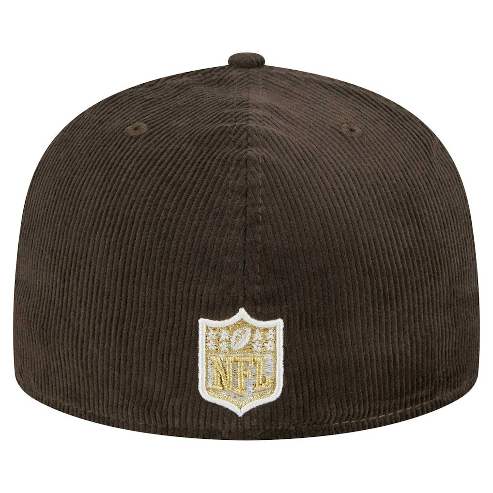 Miami Dolphins New Era Choco Cord 59FIFTY Fitted Hat - Brown - NFL
