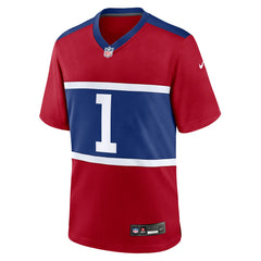 Malik Nabers New York Giants Youth Game Jersey - Red - Nike