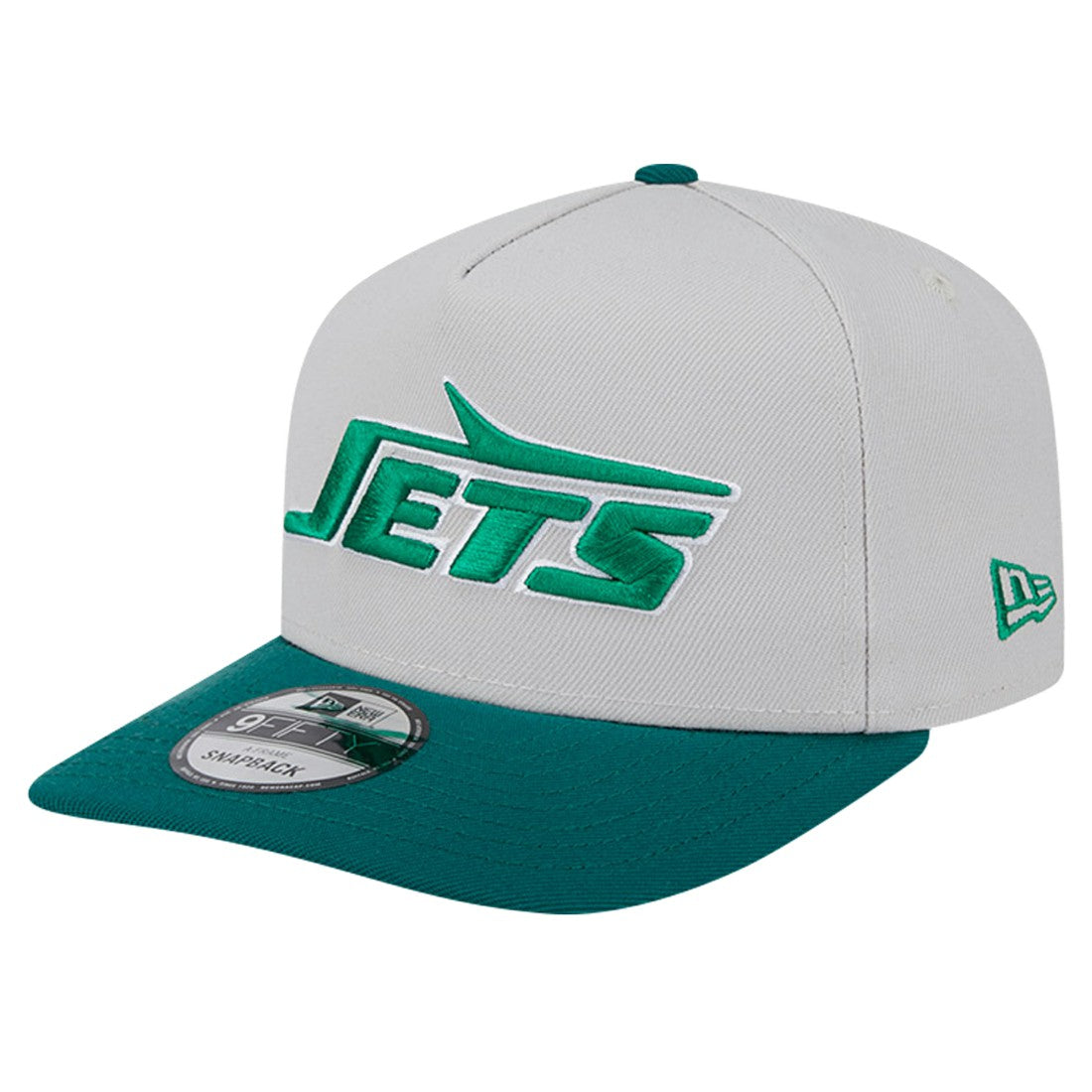 New York Jets New Era Decent 9FIFTY A-Frame Snapback Hat - Stone - NFL