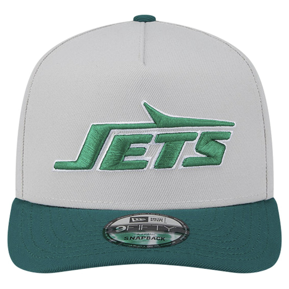 New York Jets New Era Decent 9FIFTY A-Frame Snapback Hat - Stone - NFL