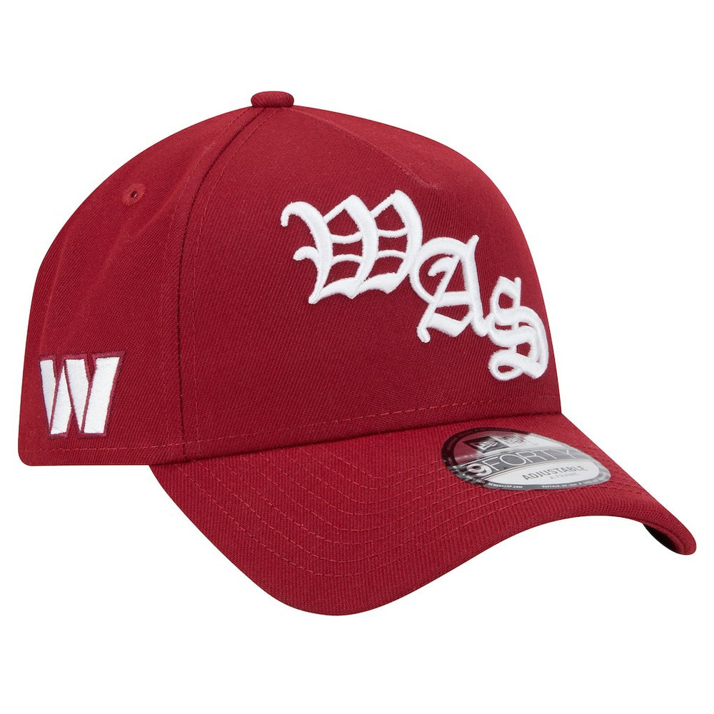 Washington Commanders New Era Mystic 9FORTY A-Frame Adjustable Hat - Burgundy - NFL