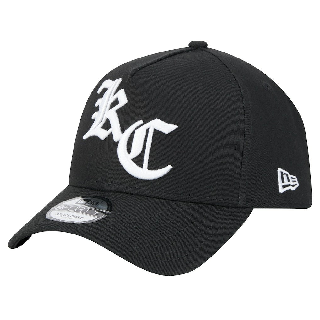 Kansas City Chiefs New Era Mystic 9FORTY A-Frame Adjustable Hat - Black - NFL