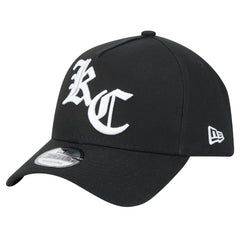 Kansas City Chiefs New Era Mystic 9FORTY A-Frame Adjustable Hat - Black - NFL