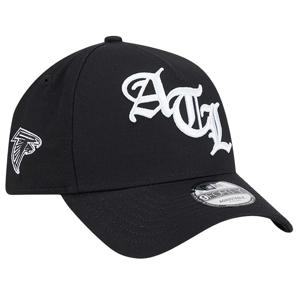 Atlanta Falcons New Era Mystic 9FORTY A-Frame Adjustable Hat - Black - NFL