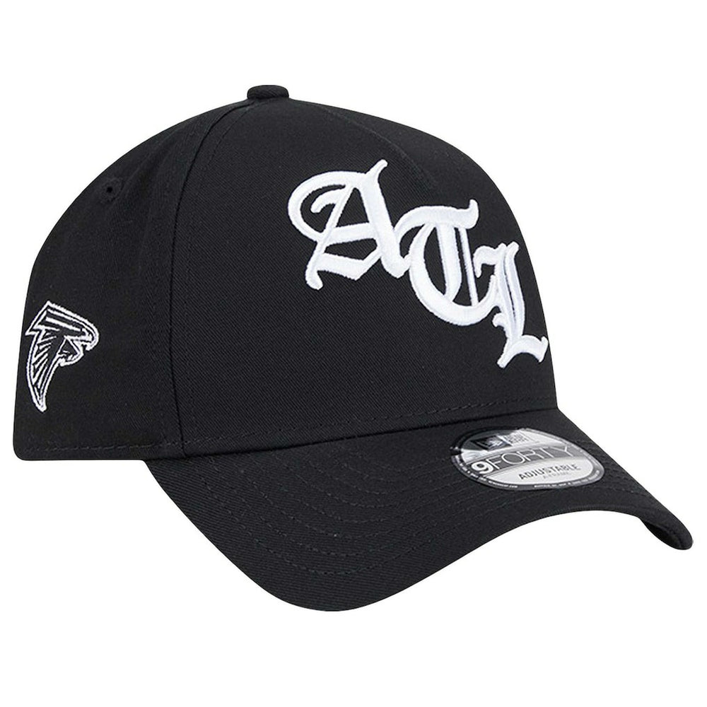 Atlanta Falcons New Era Mystic 9FORTY A-Frame Adjustable Hat - Black - NFL