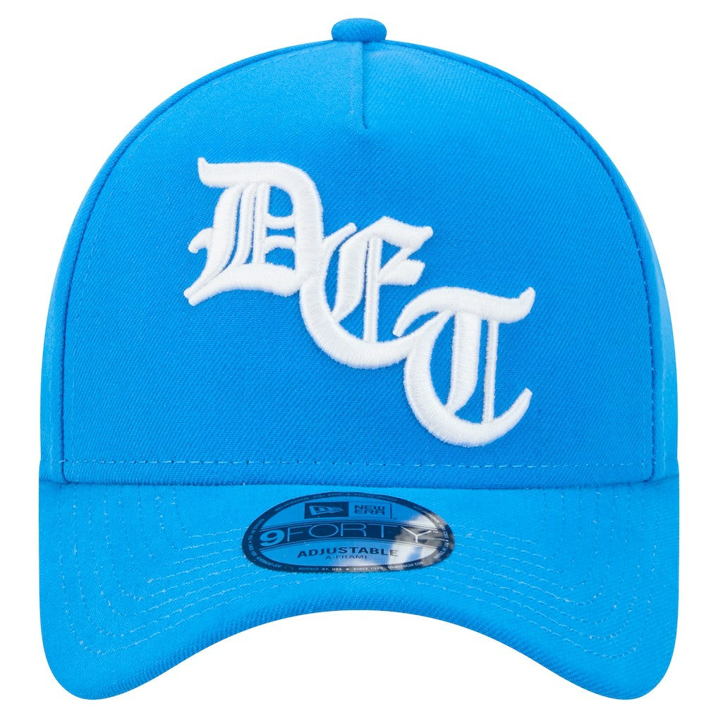 Detroit Lions New Era Mystic 9FORTY A-Frame Adjustable Hat - Blue - NFL