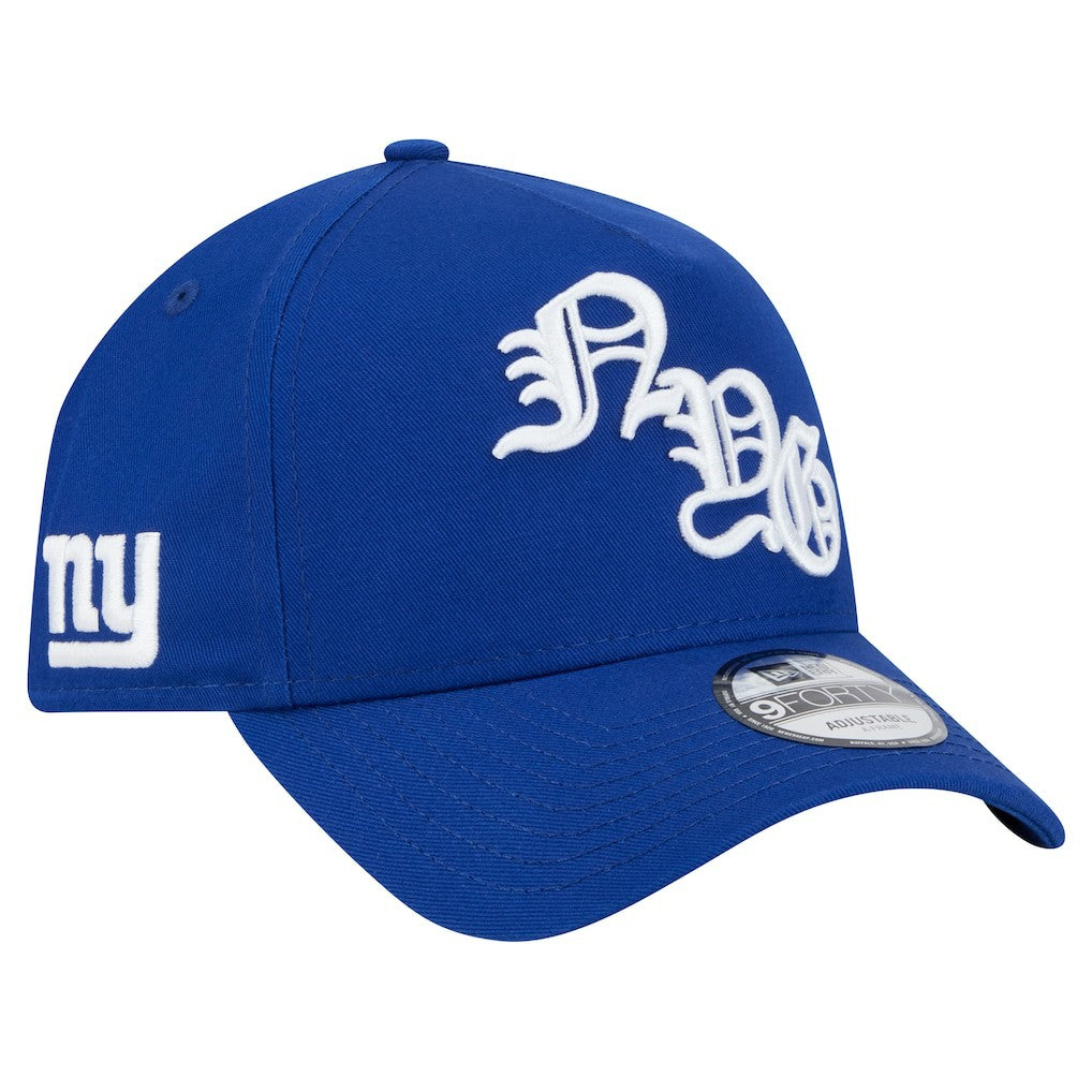 New York Giants New Era Mystic 9FORTY A-Frame Adjustable Hat - Royal - NFL