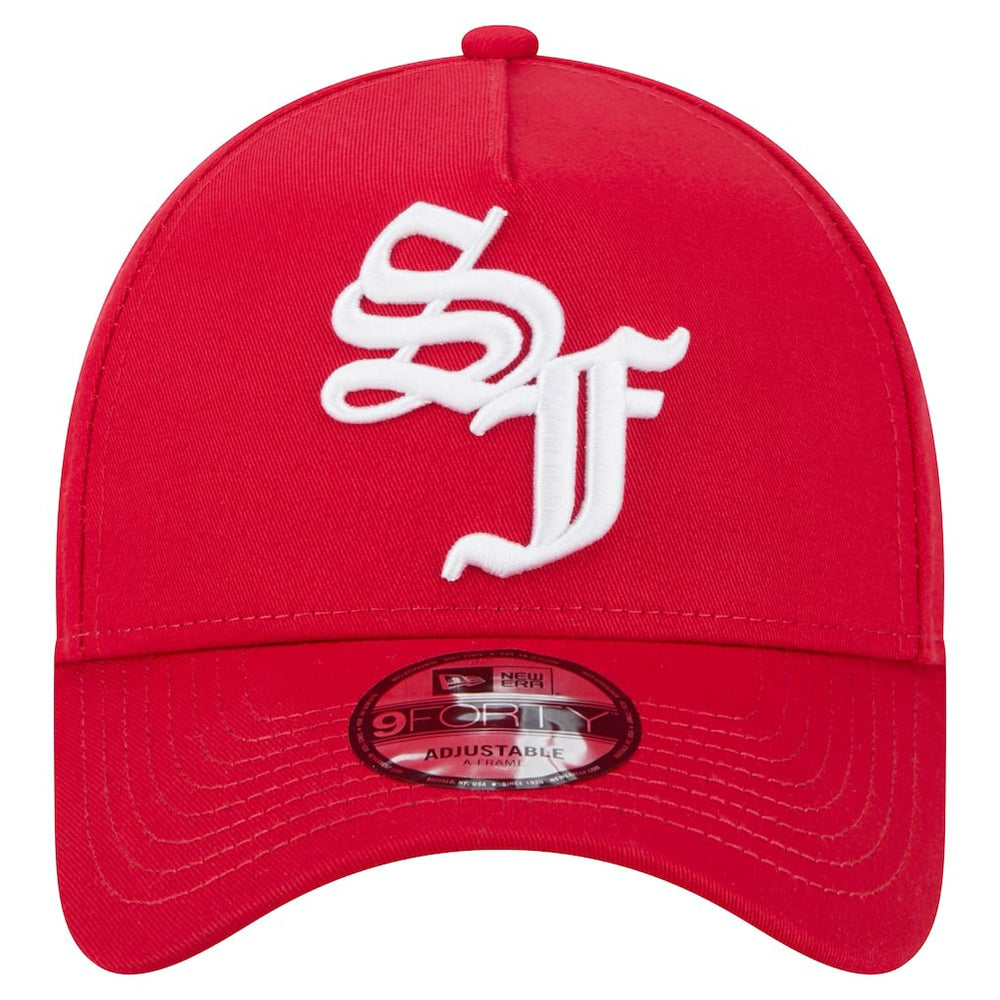 San Francisco 49ers New Era Mystic 9FORTY A-Frame Adjustable Hat - Scarlet - NFL