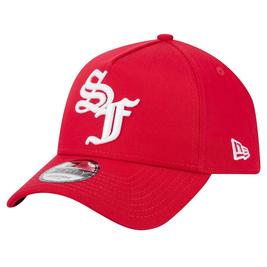 San Francisco 49ers New Era Mystic 9FORTY A-Frame Adjustable Hat - Scarlet - NFL