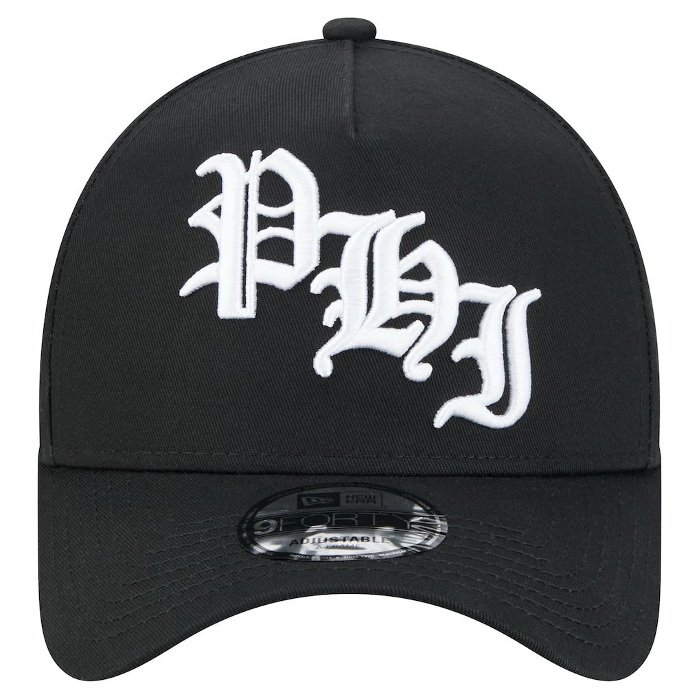 Philadelphia Eagles New Era Mystic 9FORTY A-Frame Adjustable Hat - Black - NFL