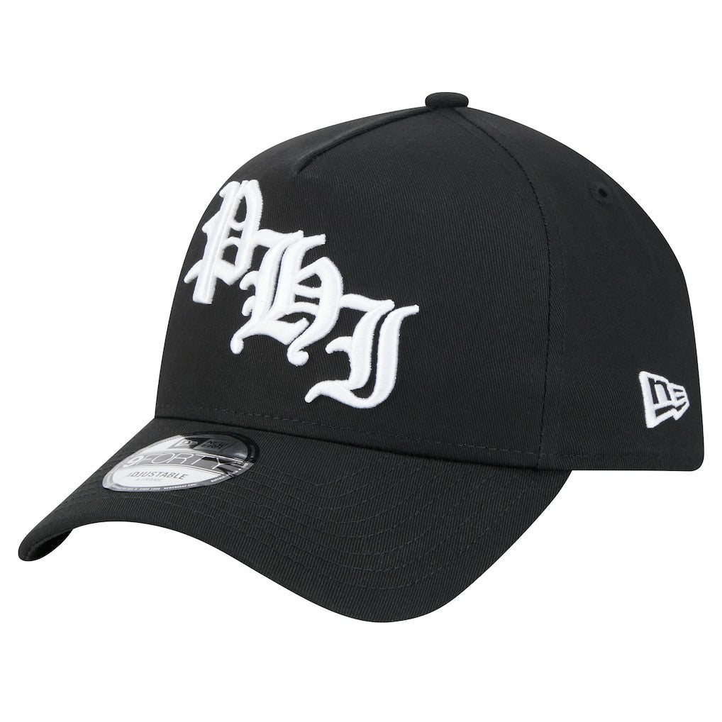 Philadelphia Eagles New Era Mystic 9FORTY A-Frame Adjustable Hat - Black - NFL