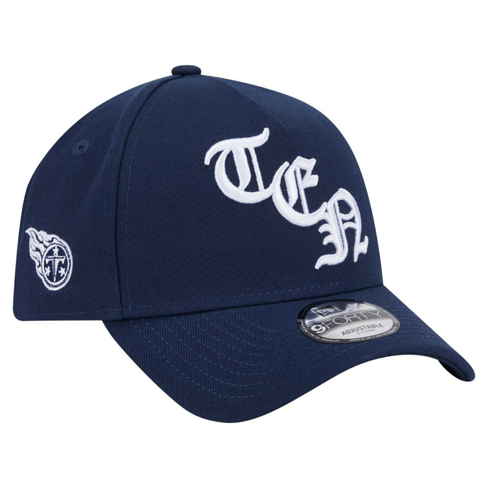 Tennessee Titans New Era Mystic 9FORTY A-Frame Adjustable Hat - Navy - NFL
