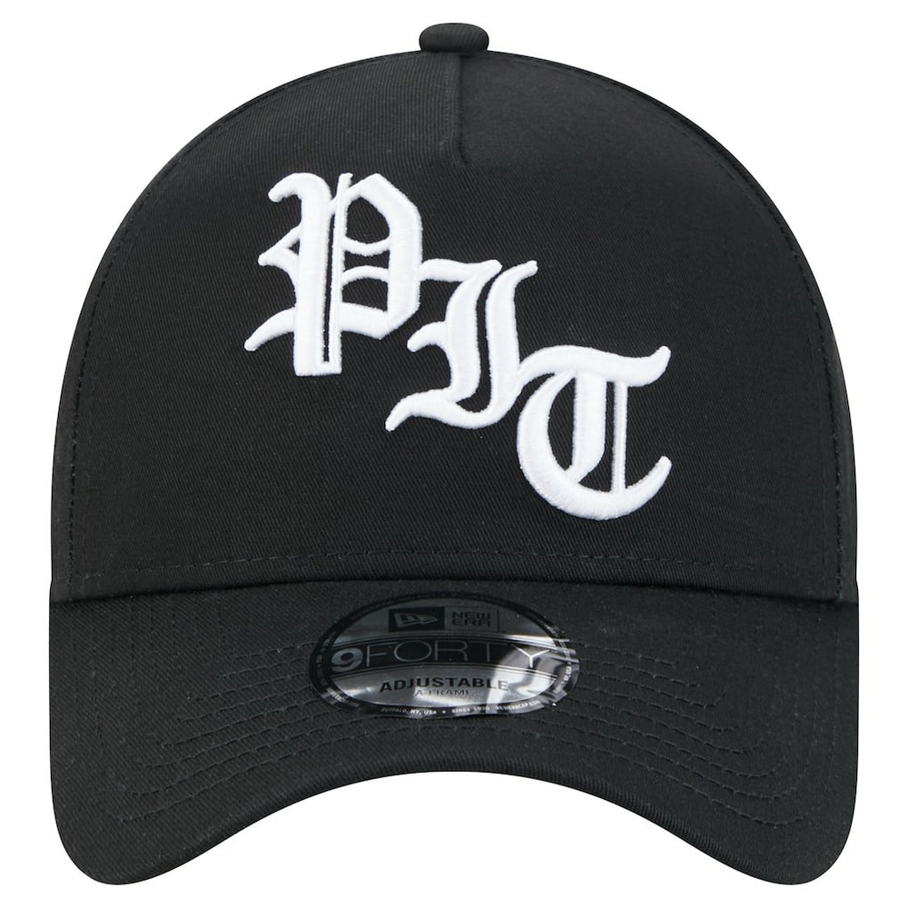 Pittsburgh Steelers New Era Mystic 9FORTY A-Frame Adjustable Hat - Black - NFL