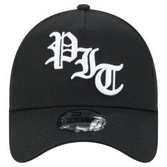 Pittsburgh Steelers New Era Mystic 9FORTY A-Frame Adjustable Hat - Black - NFL