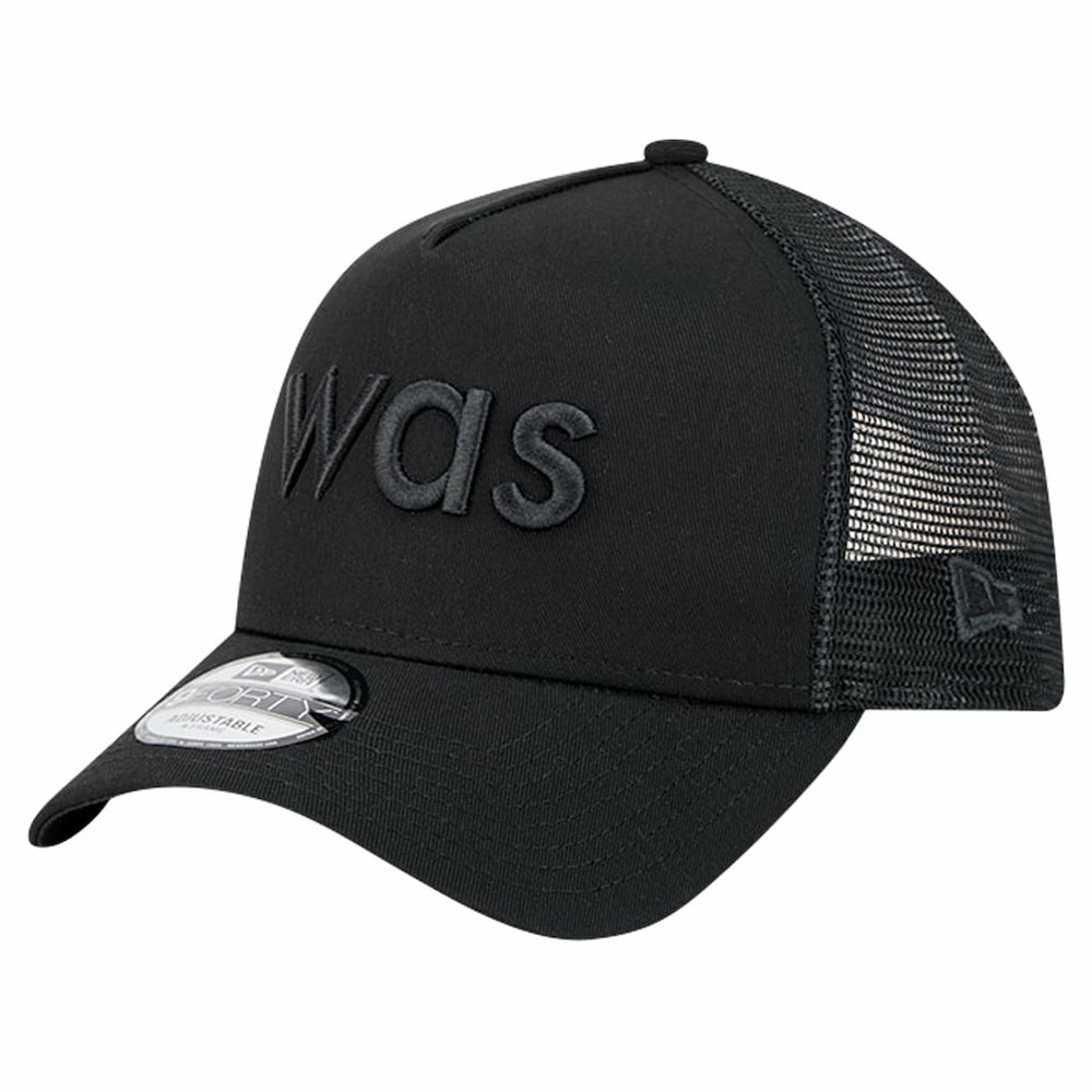 Washington Commanders New Era Domain 9FORTY A-Frame Trucker Adjustable Hat - Black - NFL