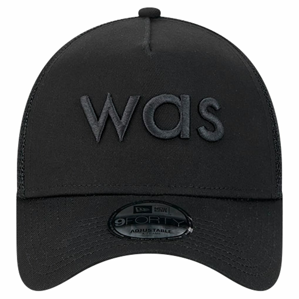Washington Commanders New Era Domain 9FORTY A-Frame Trucker Adjustable Hat - Black - NFL