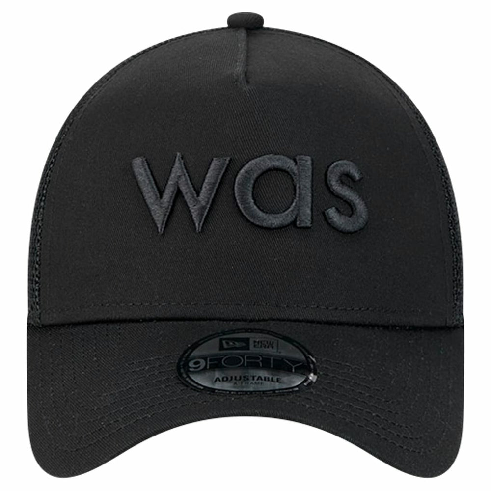 Washington Commanders New Era Domain 9FORTY A-Frame Trucker Adjustable Hat - Black - NFL
