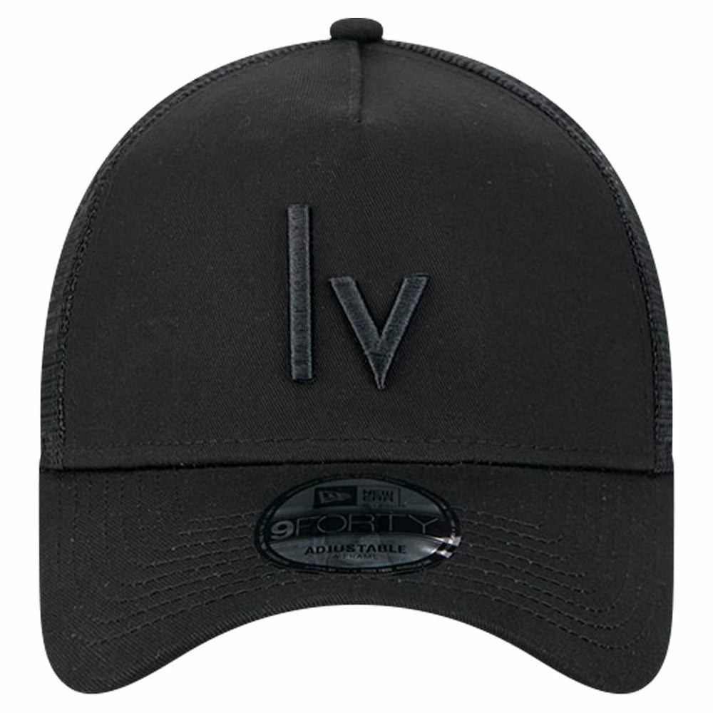 Las Vegas Raiders New Era Domain 9FORTY A-Frame Trucker Adjustable Hat - Black - NFL