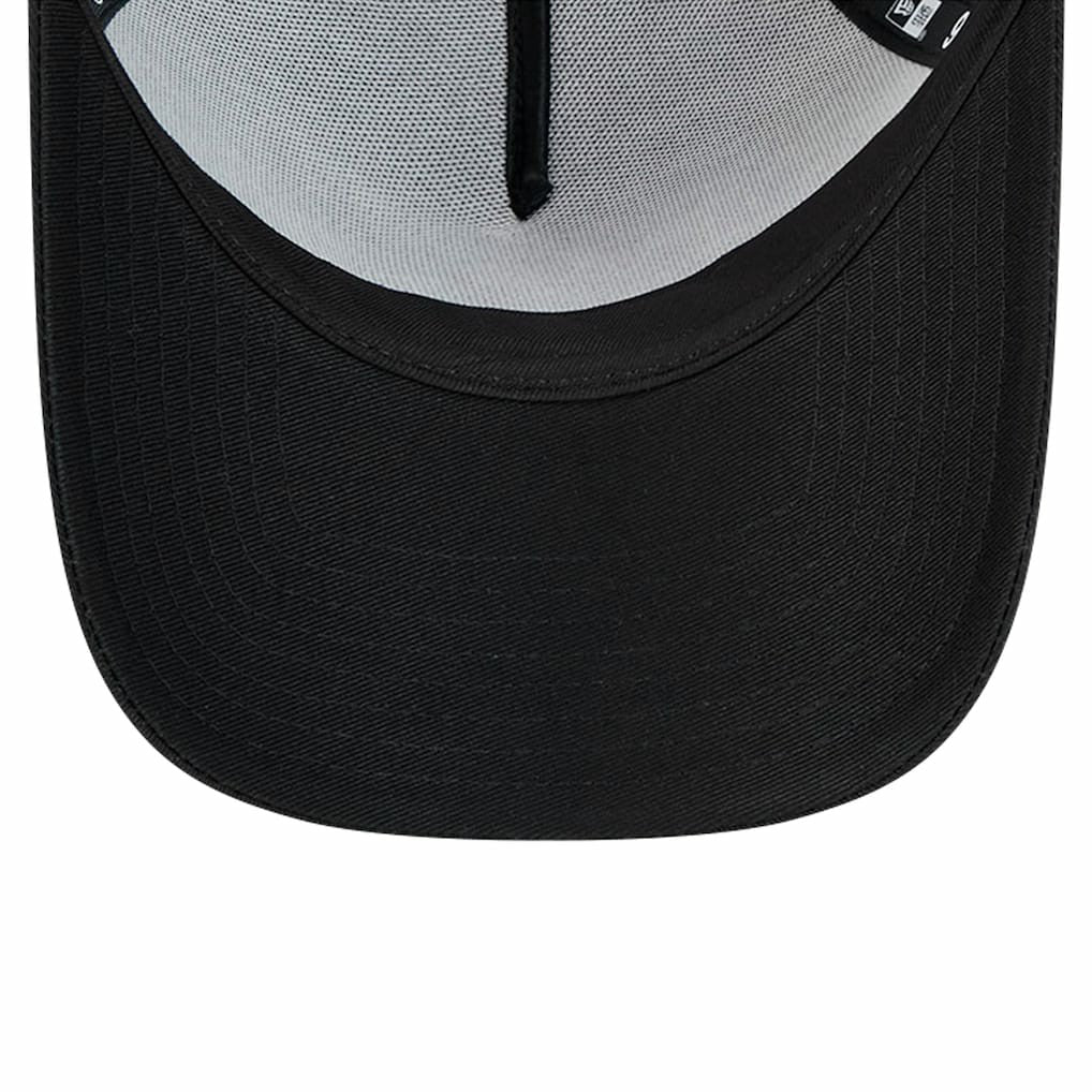 New York Giants New Era Domain 9FORTY A-Frame Trucker Adjustable Hat - Black - NFL