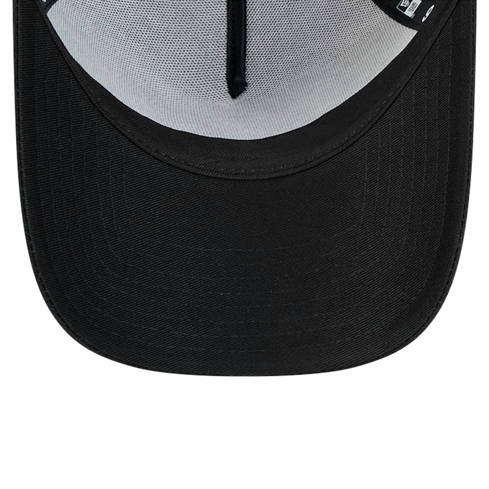 New York Giants New Era Domain 9FORTY A-Frame Trucker Adjustable Hat - Black - NFL