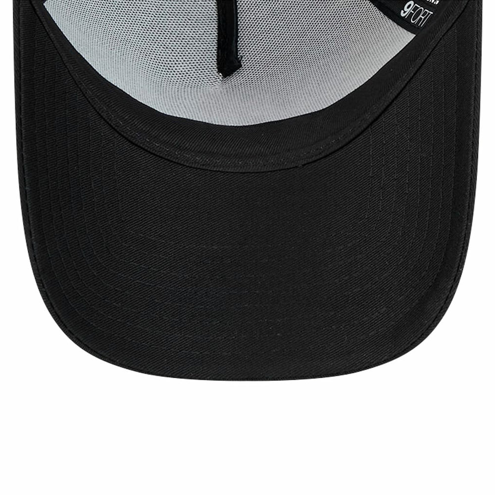 Philadelphia Eagles New Era Domain 9FORTY A-Frame Trucker Adjustable Hat - Black - NFL