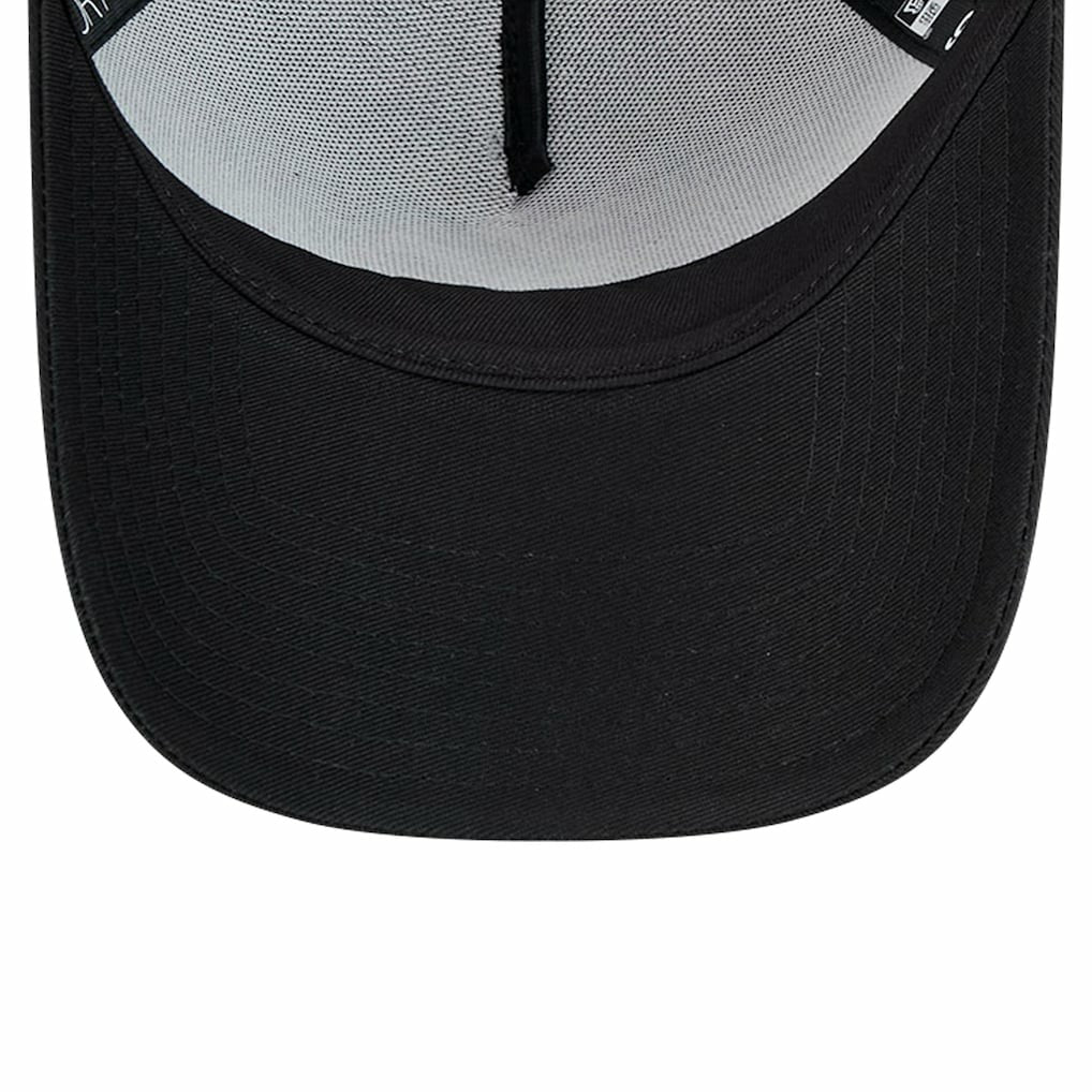 San Francisco 49ers New Era Domain 9FORTY A-Frame Trucker Adjustable Hat - Black - NFL