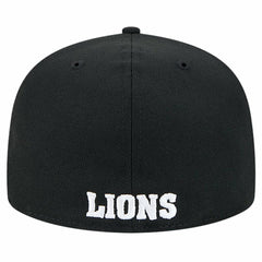 Detroit Lions New Era Omaha Throwback 59FIFTY Fitted Hat - Black - NFL