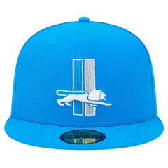 Detroit Lions New Era Omaha Throwback 59FIFTY Fitted Hat - Blue - NFL