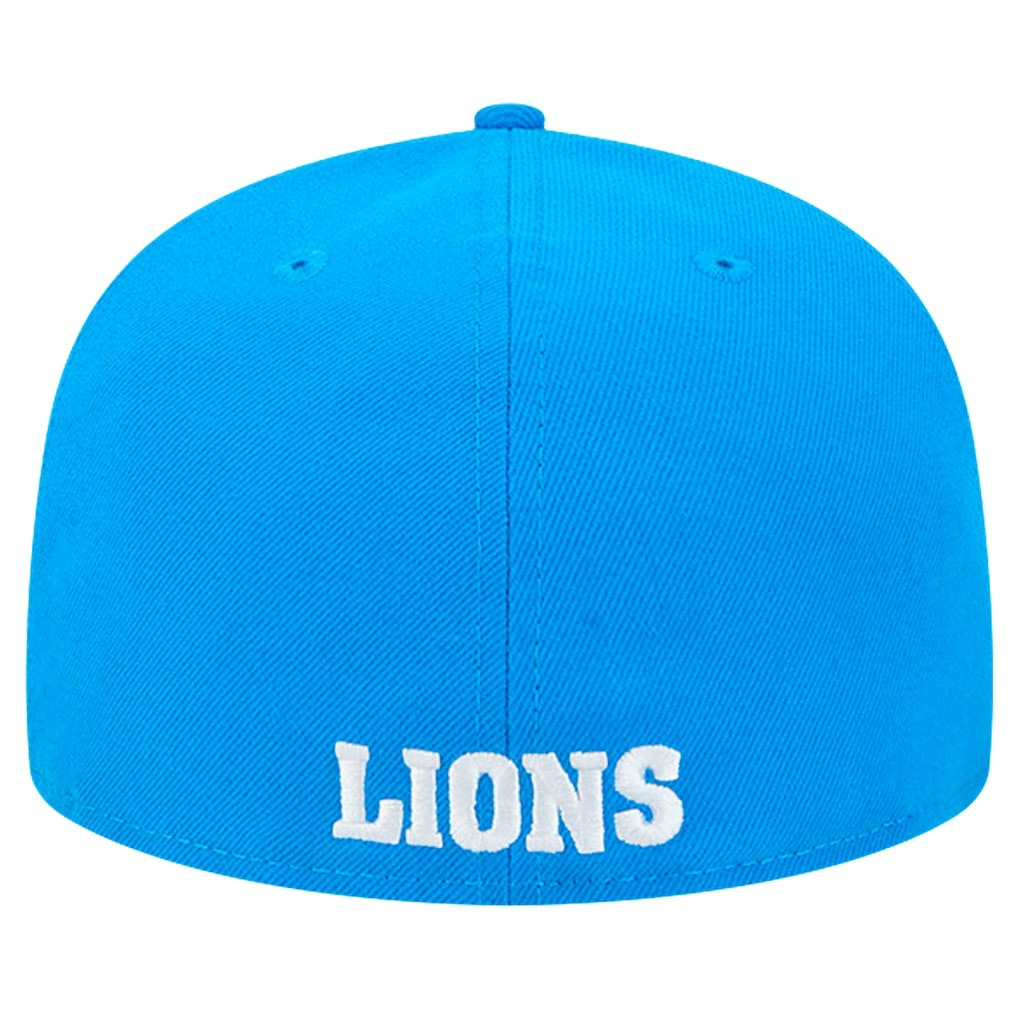 Detroit Lions New Era Omaha Throwback 59FIFTY Fitted Hat - Blue - NFL