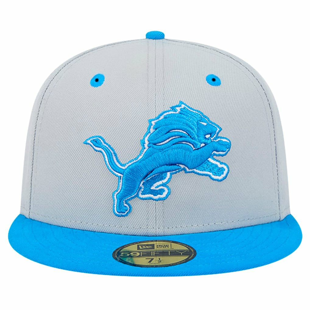 Detroit Lions New Era Flipside Two-Tone 59FIFTY Fitted Hat - Gray/Blue - NFL