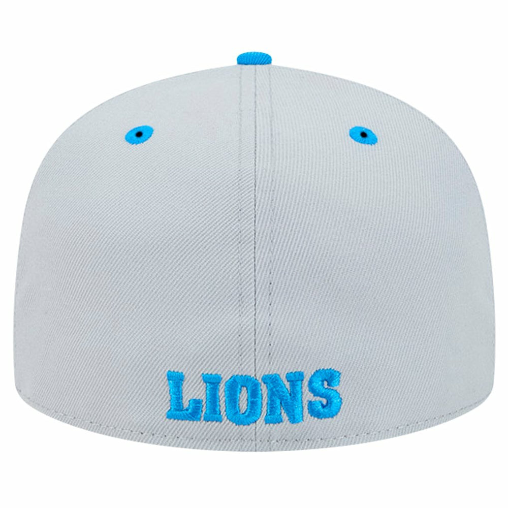 Detroit Lions New Era Flipside Two-Tone 59FIFTY Fitted Hat - Gray/Blue - NFL